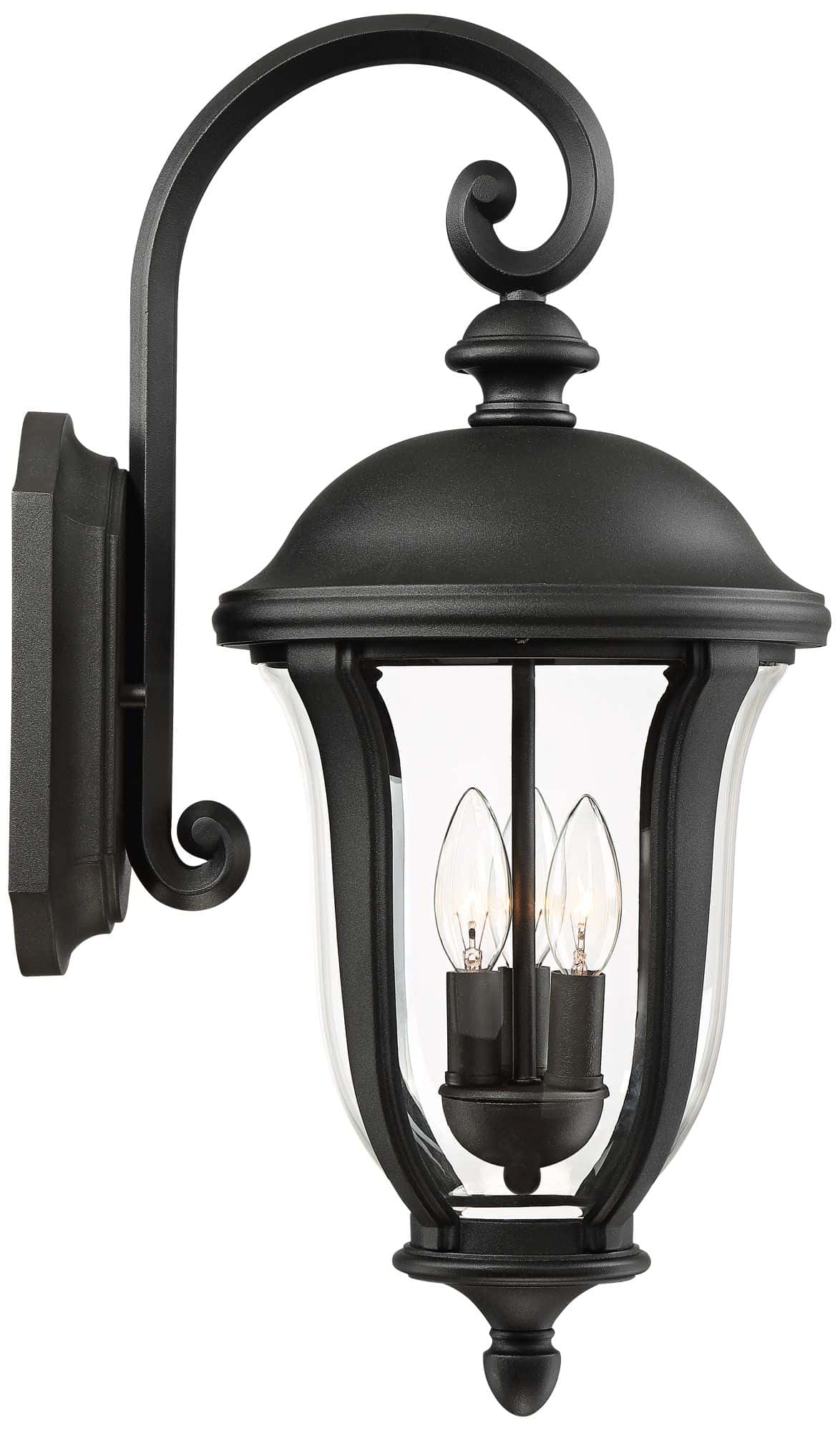 John Timberland Park Sienna 22 1/4" High Downbridge Arm Outdoor Wall Light