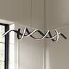 Possini Euro Helix 46" Sand Black Modern LED Spiral Island Pendant