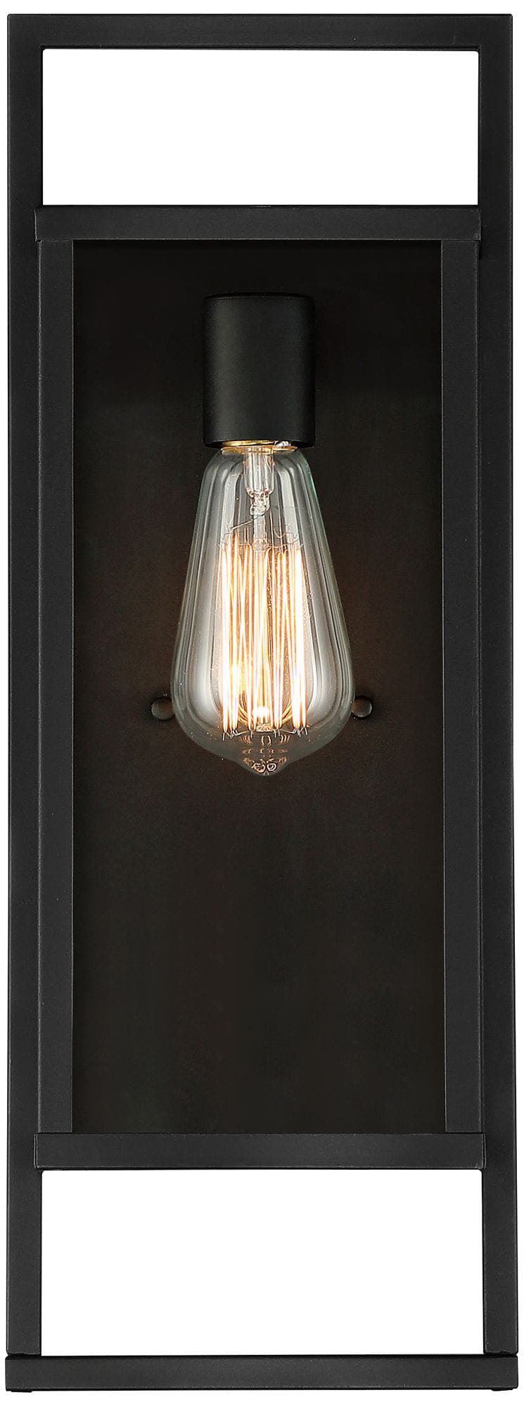 Possini Euro Jericho 19" High Black Modern Outdoor Wall Light