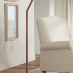Possini Euro Magnum Adjustable Height French Bronze Task LED Floor Lamp