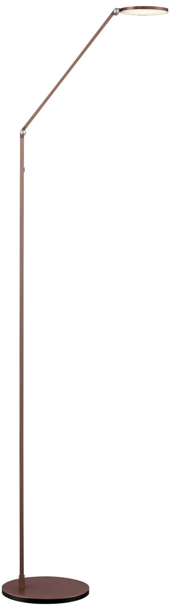 Possini Euro Magnum Adjustable Height French Bronze Task LED Floor Lamp