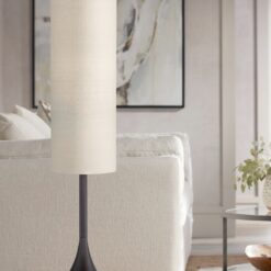 Possini Euro Moderne Droplet 62" High Mid-Century Bronze Floor Lamp