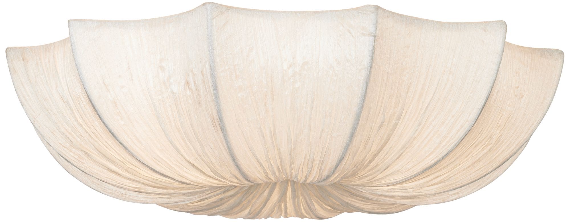 Possini Euro Planetarium 21" Wide Modern White Fabric Ceiling Light