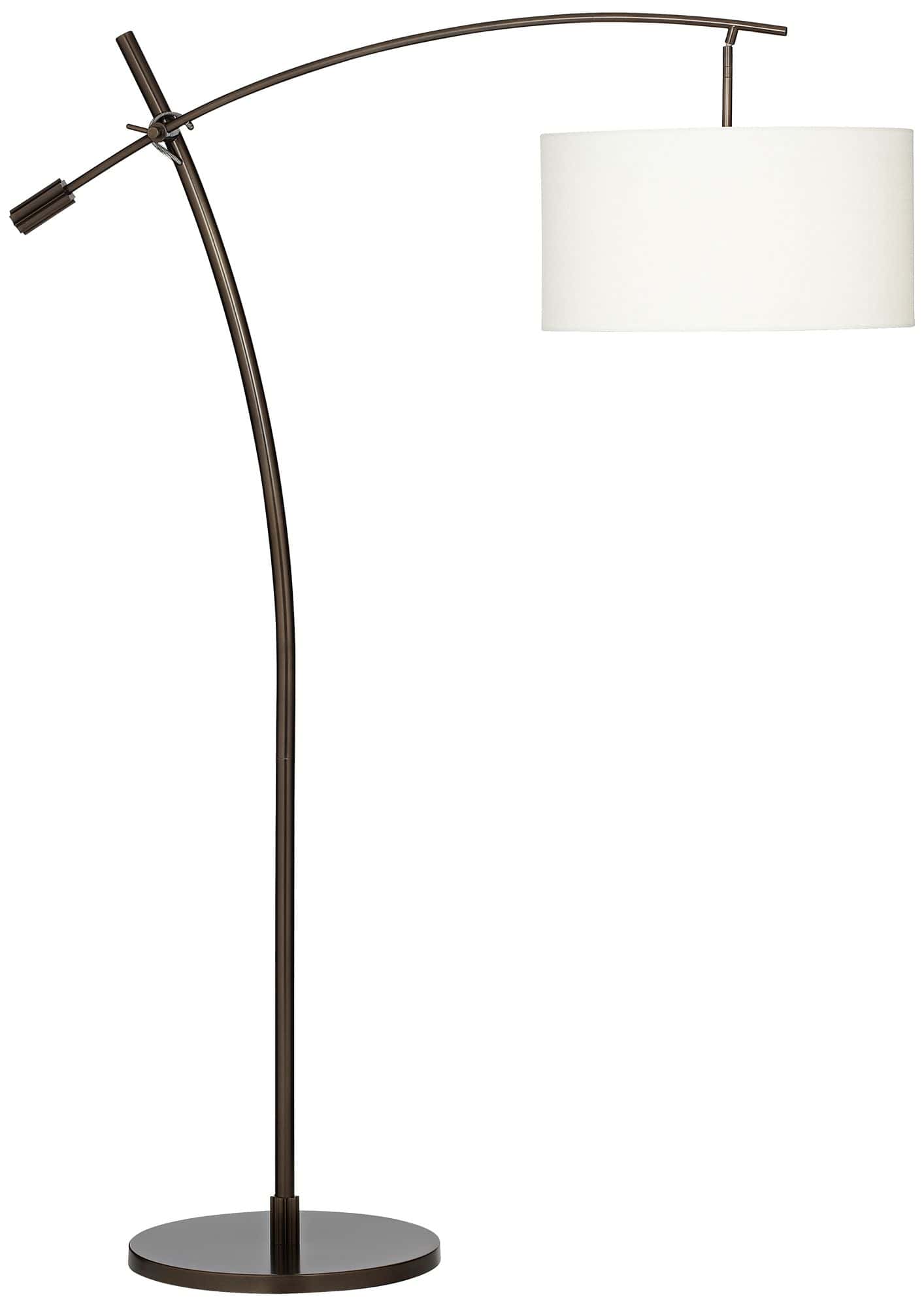 Possini Euro Raymond Bronze Adjustable Boom Arc Floor Lamp