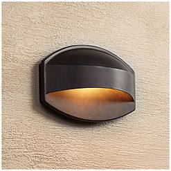 Possini Euro Xane 11" Wide Bronze Finish Modern Wall Light