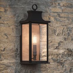 Quoizel Abernathy 15 1/2" High Old Bronze Outdoor Wall Light