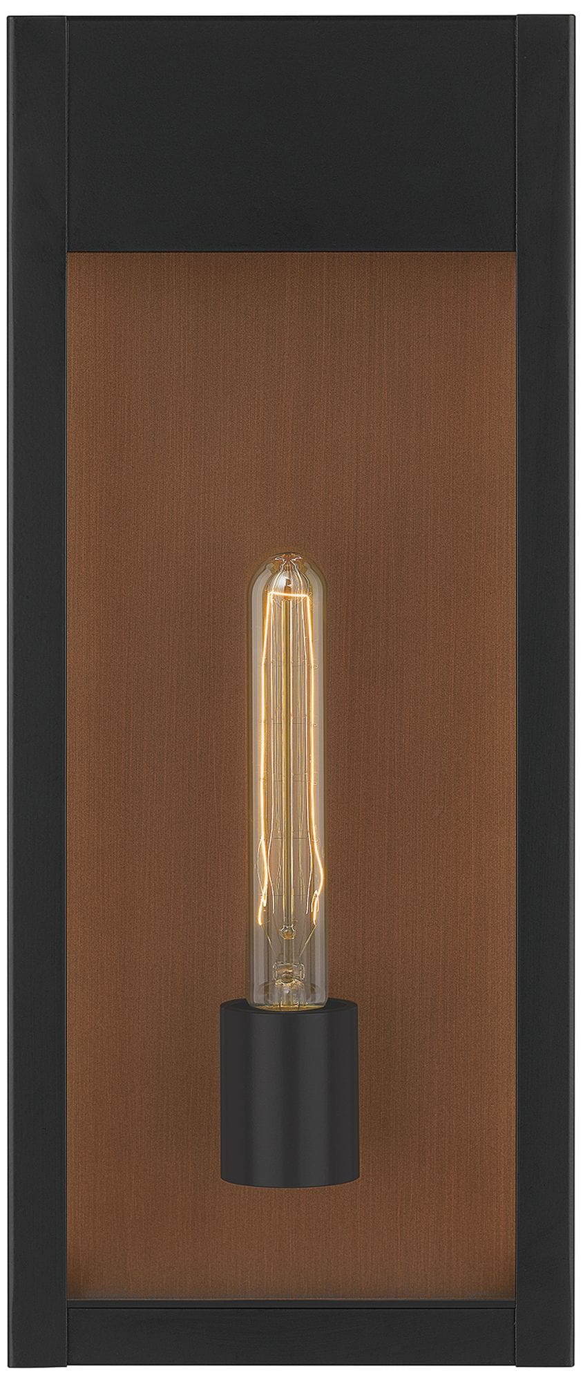 Quoizel Maren 18" High Matte Black Modern Outdoor Wall Light