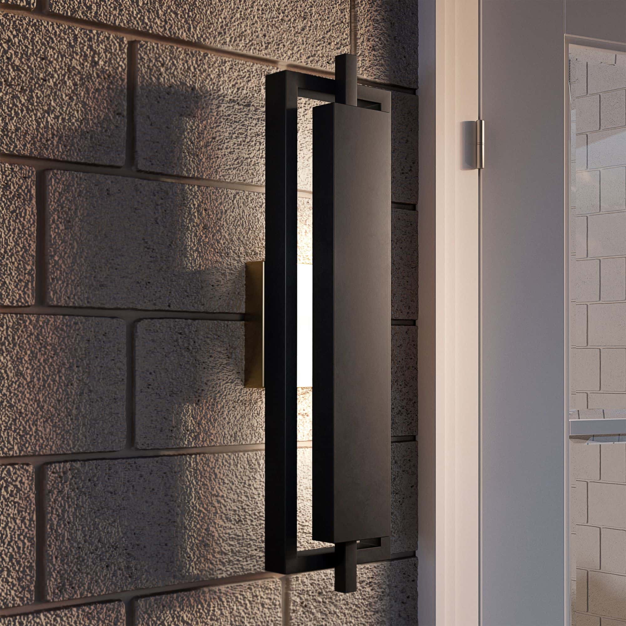 Quoizel Pointsett 20 1/2" High Matte Black Outdoor LED Wall Light