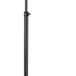 Regency Hill Jenson Adjustable Height Bronze Swing Arm Pharmacy Floor Lamp