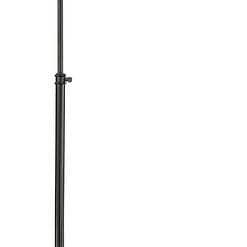 Regency Hill Jenson Adjustable Height Bronze Swing Arm Pharmacy Floor Lamp