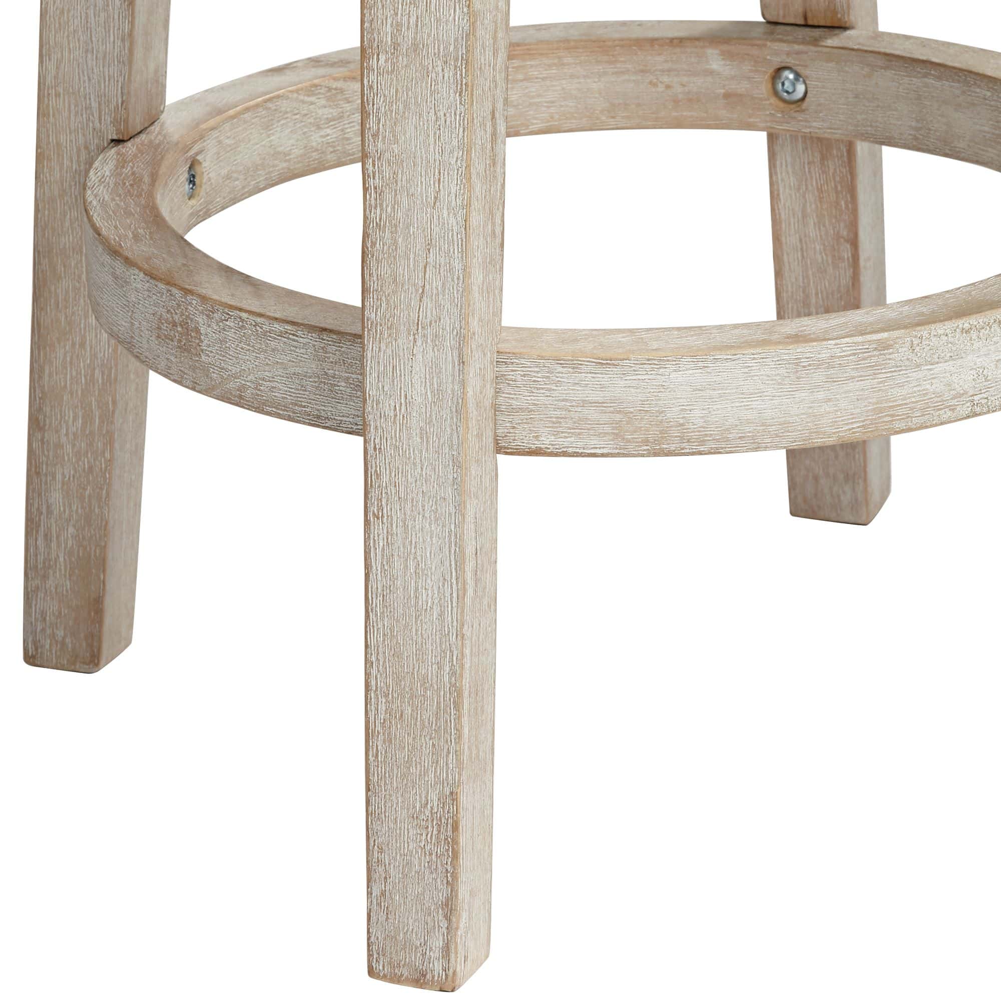 55 Downing Street Shelby Tufted White Wash Counter Stool
