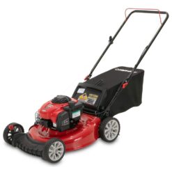 Troy-Bilt TB120B 21 in. 140 cc Briggs and Stratton Gas Walk Behind Push Mower with Rear Bag and Mulching Kit and Side Discharge Included