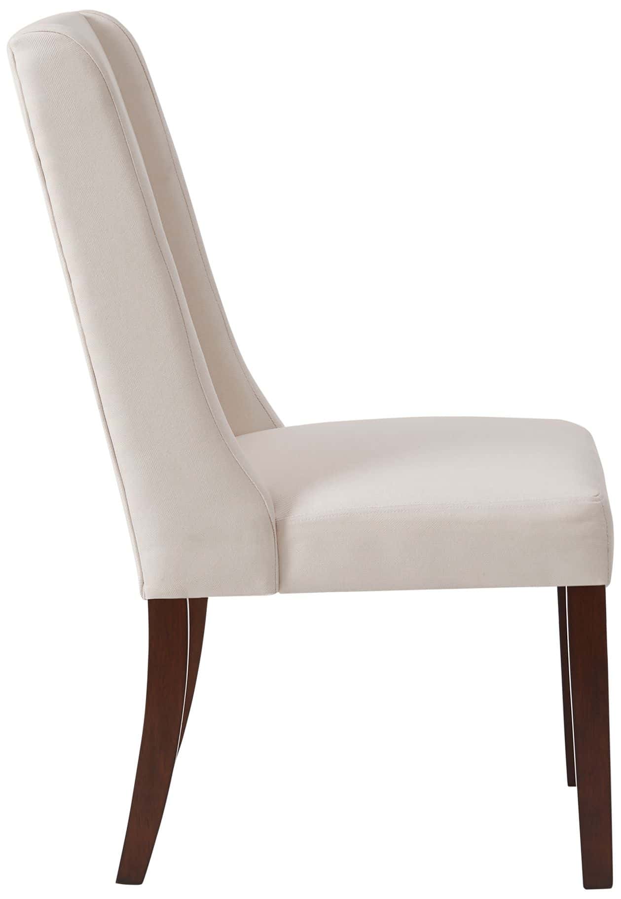Madison Park Victor Cream Fabric Wingback Dining Chairs Set of 2