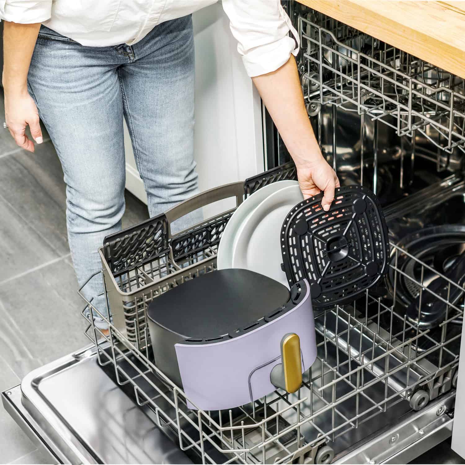 Beautiful 6 Qt Air Fryer with TurboCrisp Technology and Touch-Activated Display, Lavender by Drew Barrymore