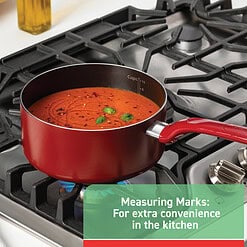 T-fal Easy Care Nonstick Cookware, 20 Piece Set, Red