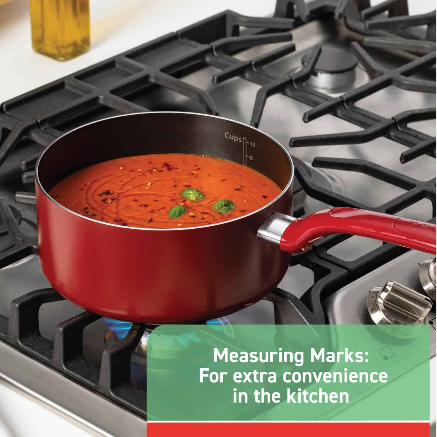 T-fal Easy Care Nonstick Cookware, 20 Piece Set, Red