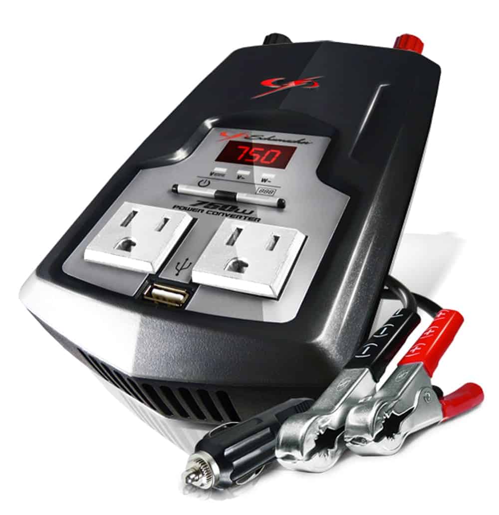 Schumacher Electric 750-Watt Power Inverter with GFCI Safety Circuit, Converts Vehicle Power to 120VAC Household Power