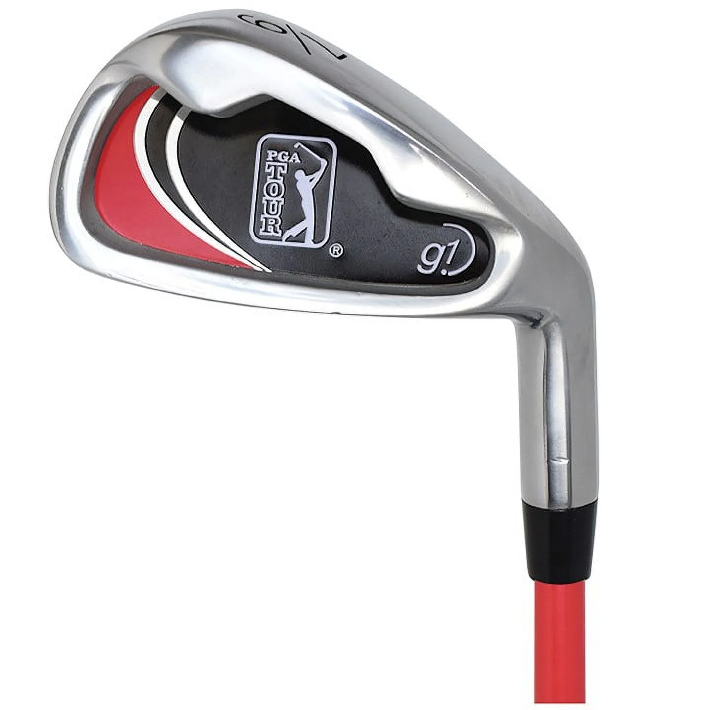PGA Tour G1 Series Kids Red Golf Club Set With 3 Clubs, Carry Bag & 5 Total Pieces, 4'1"-4'8", Ages 5-8