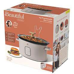 Beautiful 6 Qt Programmable Slow Cooker, Porcini Taupe by Drew Barrymore