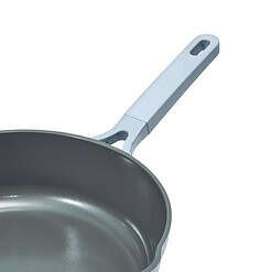 Beautiful All-in-One 4 QT Hero Pan with Steam Insert, 3 Pc Set, Cornflower Blue by Drew Barrymore