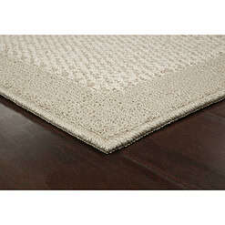 Mainstays Traditional Faux Sisal Olefin Beige Border Indoor Living Room Area Rug, 7'6