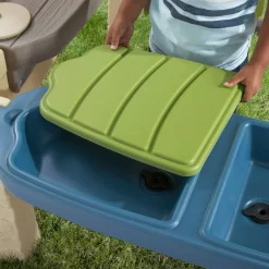 Step2 All-Around Playtime Patio with Canopy with 16 Play Accessories Playhouse Kids Outdoor Toys