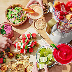 Beautiful Slush Crush 60 oz 4-Speed Frozen Drink Maker, White Icing by Drew Barrymore