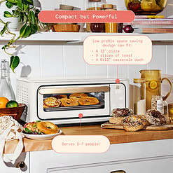 Beautiful Infrared Air Fry Toaster Oven, 9-Slice, 1800 W, White Icing by Drew Barrymore