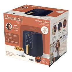 Beautiful 3 Qt Air Fryer with TurboCrisp Technology, Starry Night by Drew Barrymore, Blue