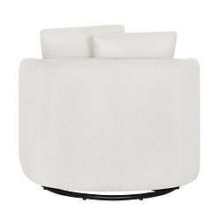 Beautiful Drew Kids Accent Chair by Drew Barrymore, Cream Bouclé Fabric