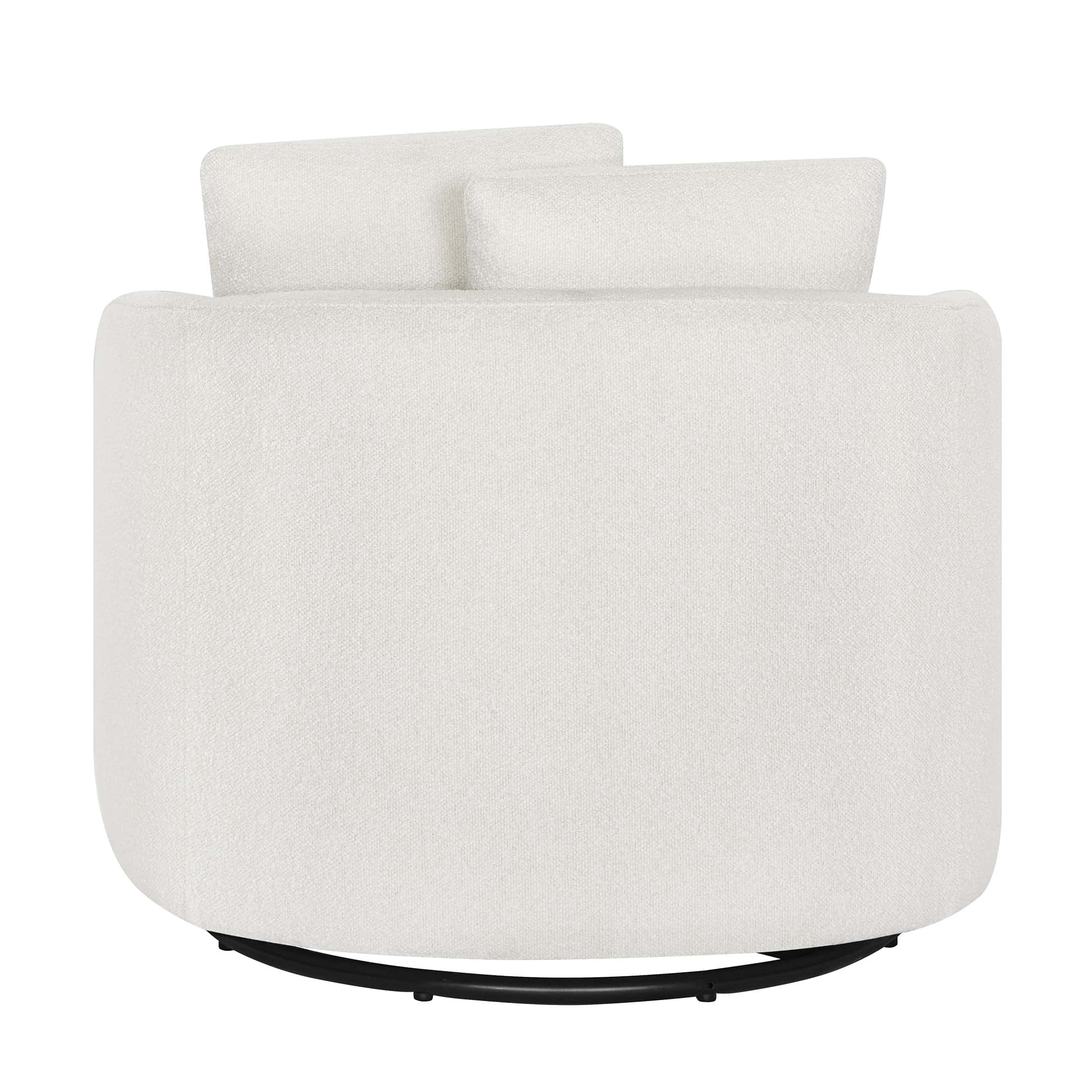Beautiful Drew Kids Accent Chair by Drew Barrymore, Cream Bouclé Fabric