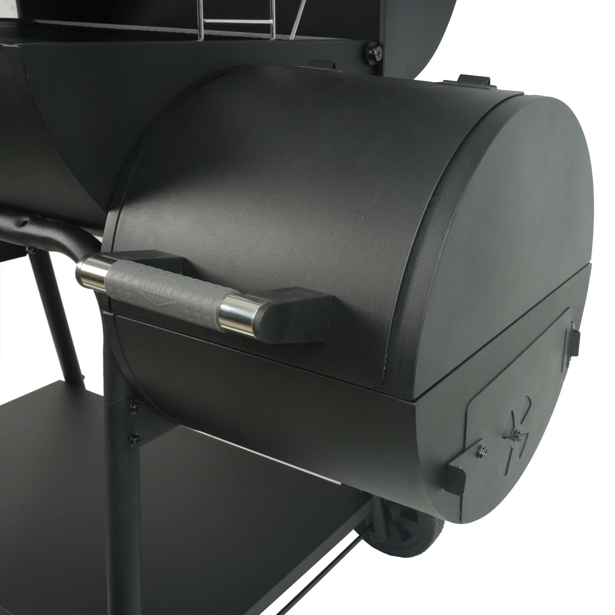 Expert Grill 28" Offset Steel Charcoal Smoker Grill with Side Firebox, Black, New - Image 10