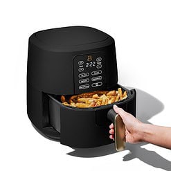 Beautiful 6 Qt Air Fryer with TurboCrisp Technology and Touch-Activated Display, Black Sesame by Drew Barrymore
