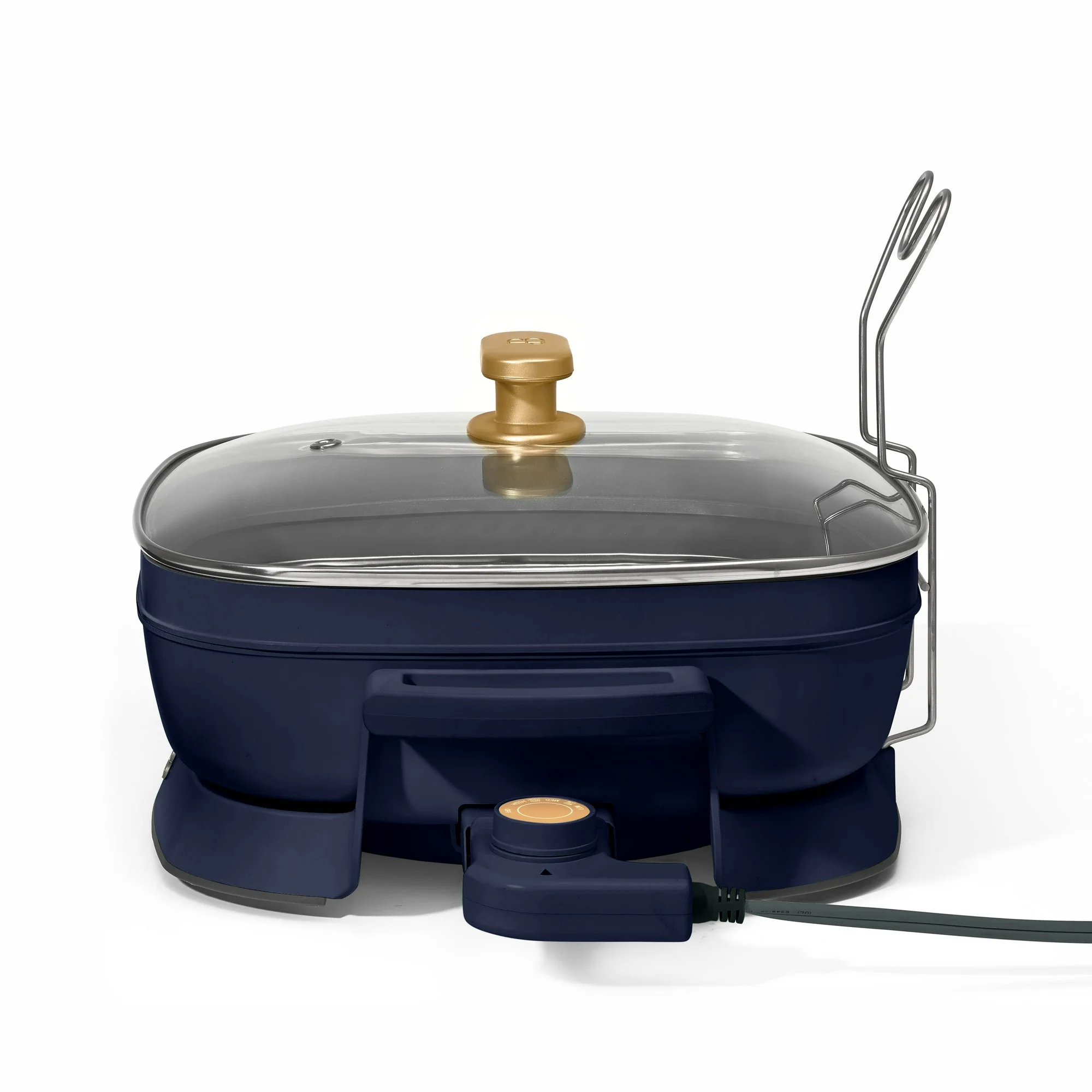 Beautiful 5 in 1 Electric Skillet - Expandable up to 7 Qt with Glass Lid, Starry Night by Drew Barrymore, Blue - Image 10