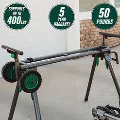 Metabo HPT Steel Rolling Miter Saw Stand