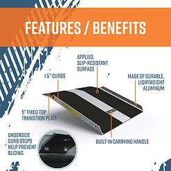 EZ-ACCESS 2.28-ft x 2.25-ft 1000 Lbs. Capacity Loading Ramp