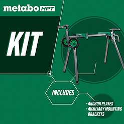 Metabo HPT Steel Rolling Miter Saw Stand