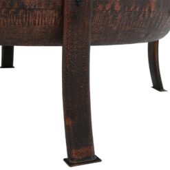 Sunnydaze Decor 34-in W Bronze Steel Wood-Burning Fire Pit