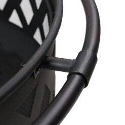 Sunnydaze Decor 36-in W Black Steel Wood-Burning Fire Pit