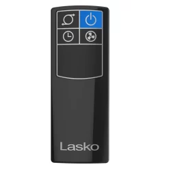 Lasko 38" 4-Speed Hybrid Tower Fan with Timer, Remote Control, Black/Silver, T38415, New