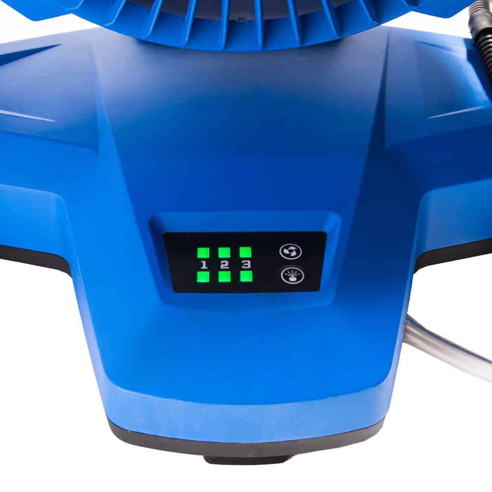 Kobalt 7-in 24-Volt 3-Speed High Velocity Indoor/Outdoor Blue Misting Floor Fan (Battery and Charger Included) - Image 5