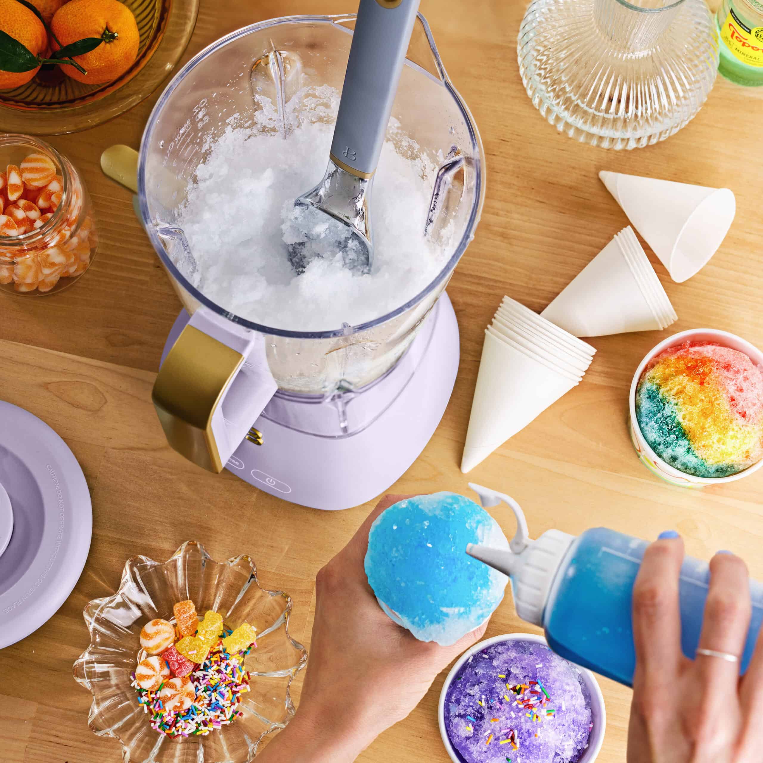 Beautiful Slush Crush 60 oz 4-Speed Frozen Drink Maker, Lavender by Drew Barrymore