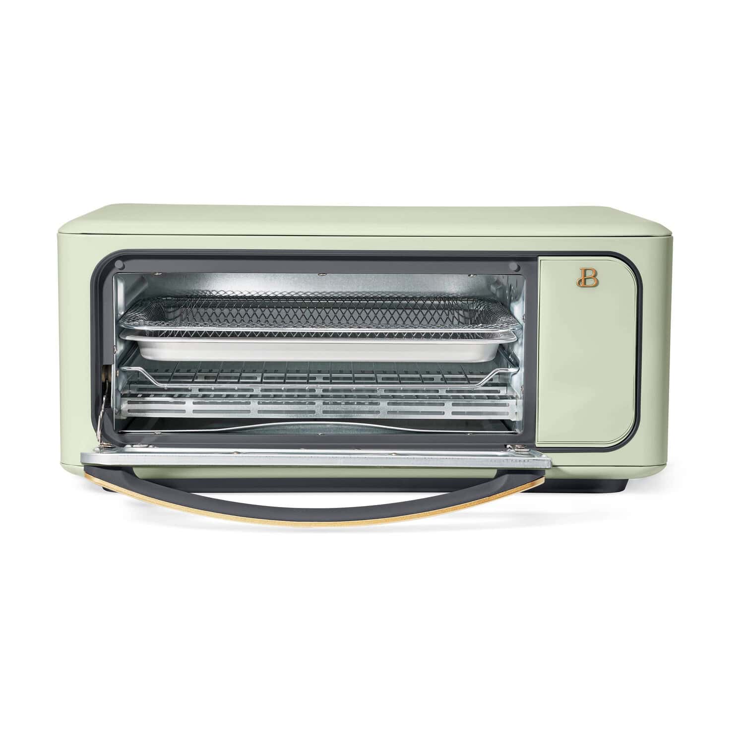 Beautiful Infrared Air Fry Toaster Oven, 9-Slice, 1800 W, Sage Green by Drew Barrymore
