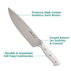 The Pioneer Woman Pioneer Signature 14-Piece Stainless Steel Knife Block Set, Gray