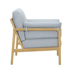Beautiful Wrap Me Up Accent Chair With Removable Cushions by Drew, Cornflower Blue