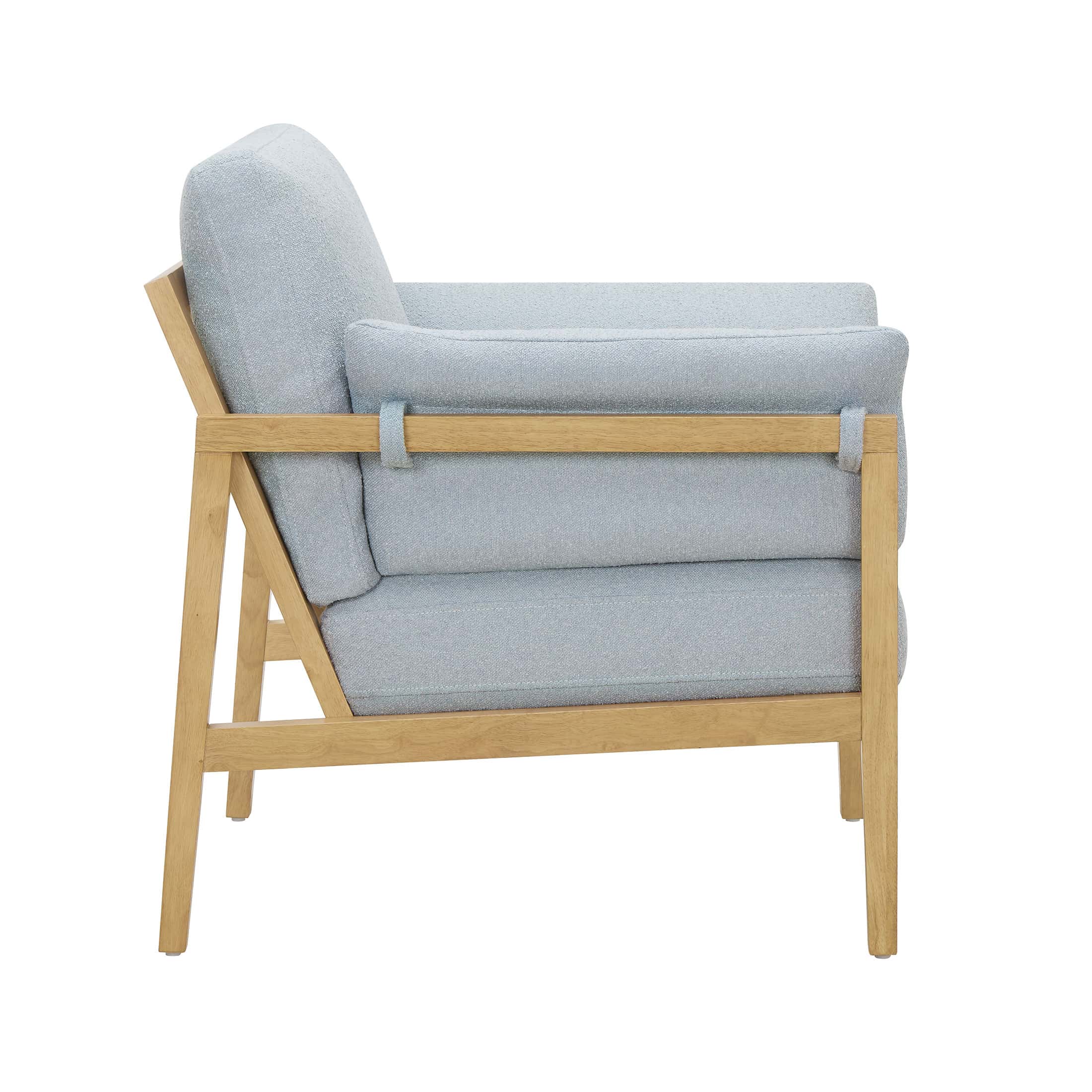 Beautiful Wrap Me Up Accent Chair With Removable Cushions by Drew, Cornflower Blue