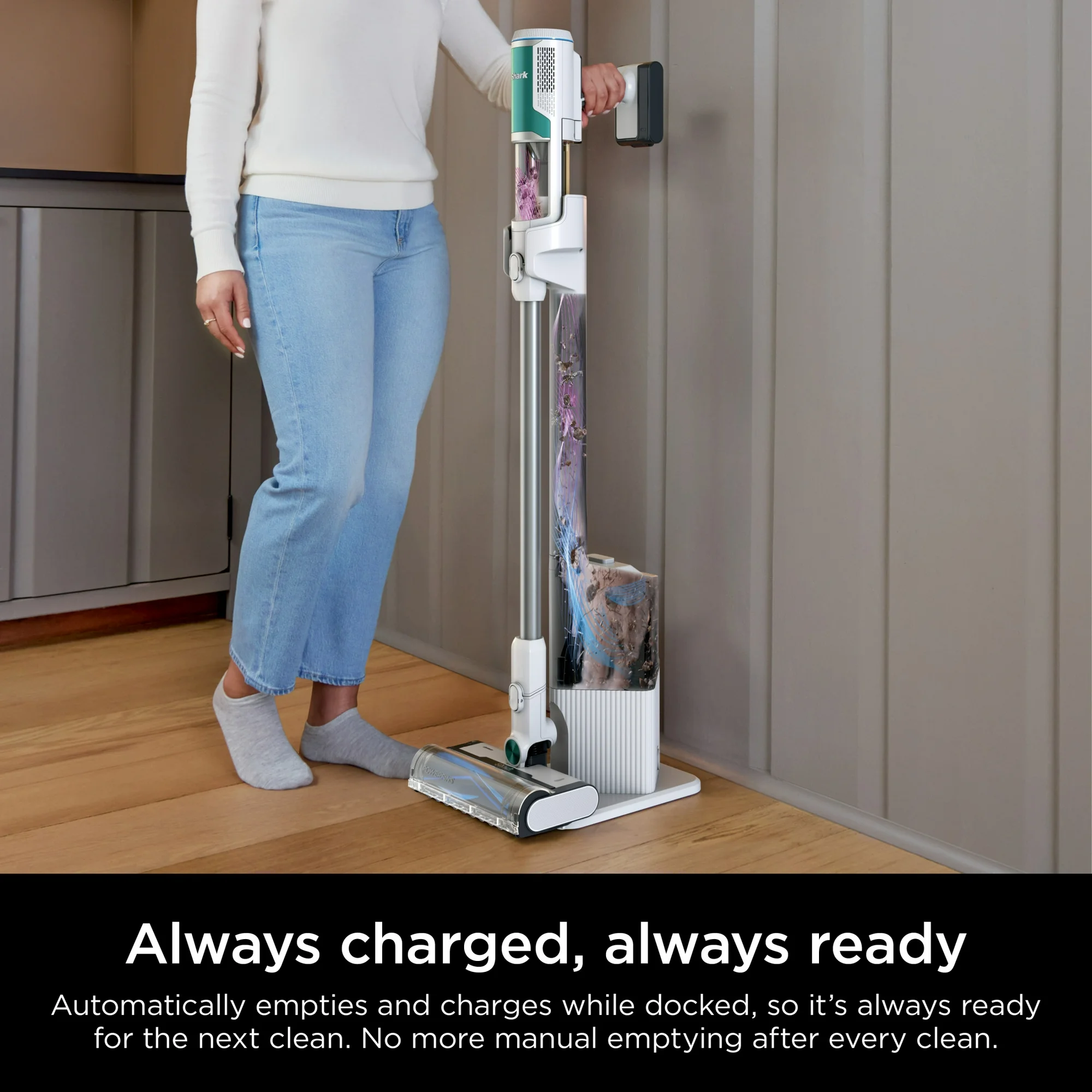 Shark Clean & Empty Cordless Stick Vacuum Cleaner & Auto-Empty System, Self Cleaning Brushroll, HEPA