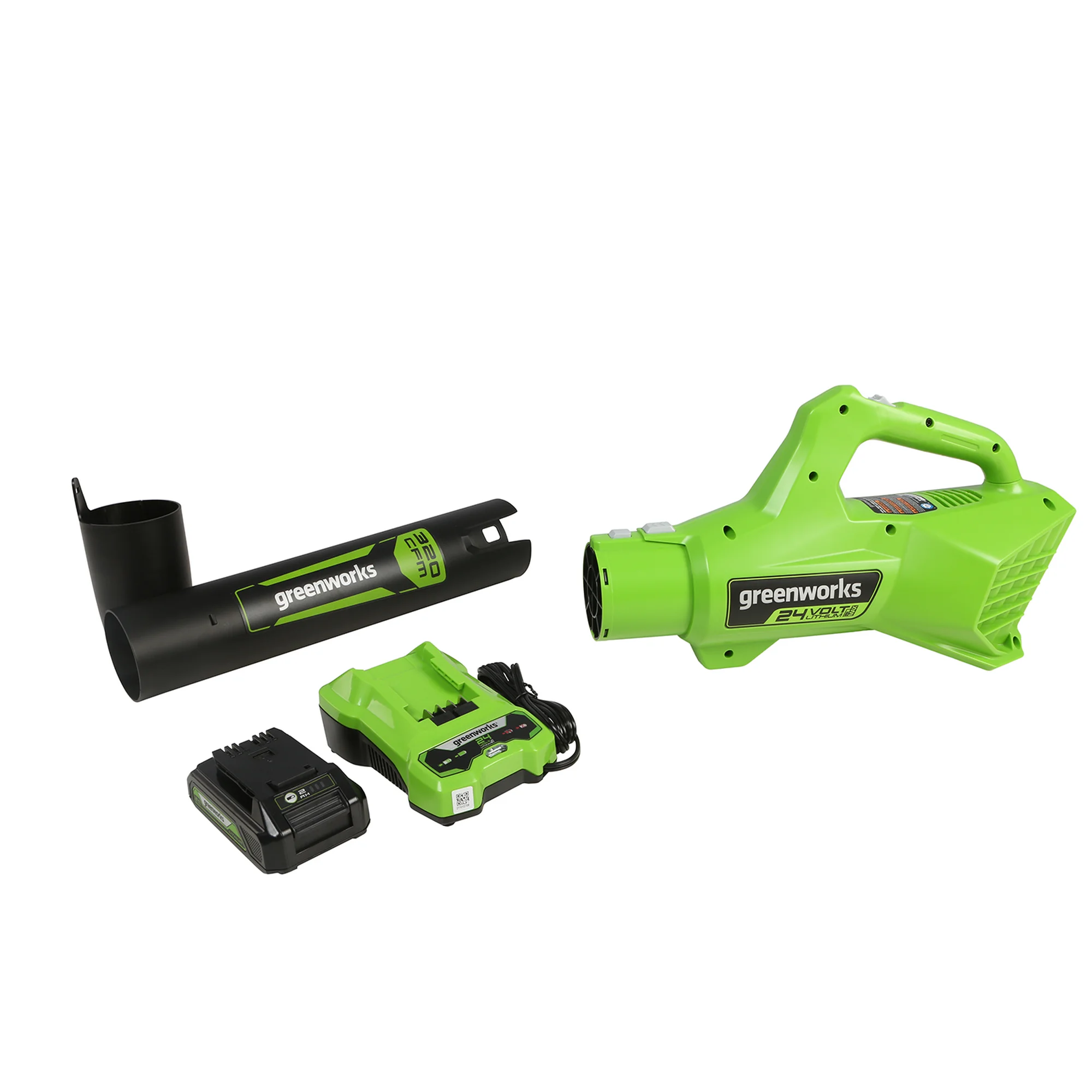 Greenworks 24V Cordless Axial Blower (90 Mph / 320 Cfm) with 2Ah USB Battery & Charger 2415702 - Image 4