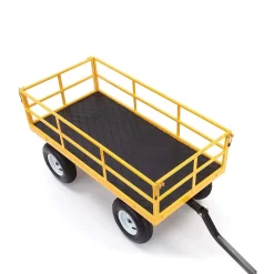 Gorilla Carts GOR1201B 1200-lb. Heavy-Duty Steel Utility Cart, 13" Tires