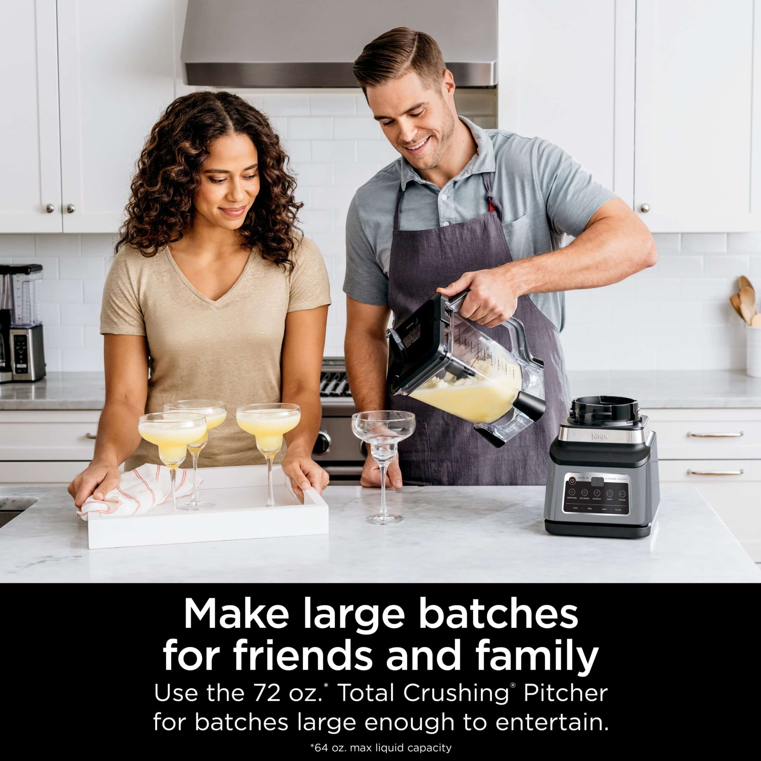 Ninja BN800 Professional Plus Kitchen System with Auto-iQ and 72 oz.* Total Crushing Blender Pitcher